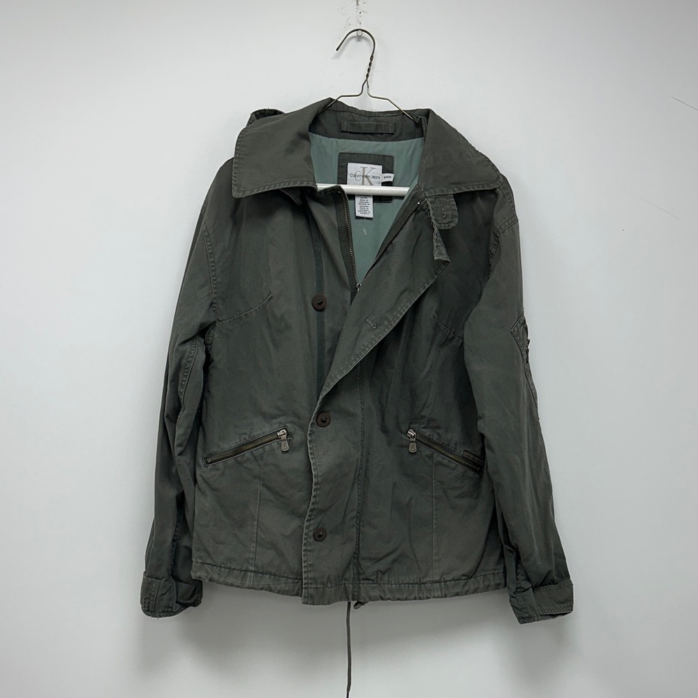 Calvin Klein Women's Olive Utility Jacket